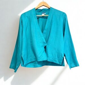 🦋 Kenzo Paris 100% Silk Wrap Jacket – Vintage – Medium